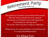 Invitation Retirement Party Wording Retirement Party Invitation Wording Ideas and Samples