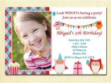 Invitations for 2 Year Old Party Owl Birthday Party Girl Invitation 1 2 3 4 5 Any