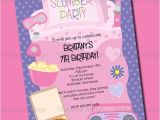 Invitations for Sleepover Party Templates Sleepover Birthday Invitations Template Resume Builder