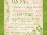 Irish Bridal Shower Invitations Lucky Bridal Shower Invitation Irish Love Shamrock Cards