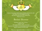 Irish Bridal Shower Invitations Shamrock Claddagh Heart Bridal Shower Invitations 5 25
