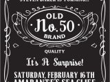 Jack Daniels Party Invitation Template Free Pin by Poster Vine On Typography Posters 50th Birthday