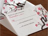Japanese Cherry Blossom Wedding Invitations Japanese Cherry Blossom Wedding Invitation Invitations by