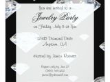 Jewellery Party Invitation Template Custom Black Jewelry Party Invitations Zazzle Com