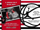 Jordan themed Baby Shower Invitations Michael Jordan Basketball Baby Shower Invitation Not A