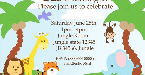 Jungle Party Invitation Template 40th Birthday Ideas Jungle Birthday Invitation Template Free