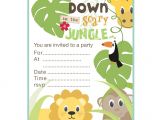 Jungle Party Invitation Template Free Jungle theme Birthday Invitations Free Printable Best
