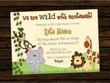 Jungle theme Party Invites Jungle themed 1st Birthday Invitations Safari 1st