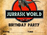 Jurassic World Party Invitation Template Birthday Party Invitations Jurassic World Dinosaurs T