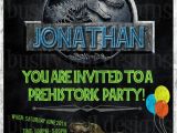 Jurassic World Party Invitation Template Jurassic World Birthday Invitation