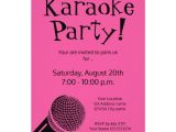 Karaoke Party Invitation Templates Custom Karaoke Party Invitations with Microphone