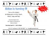 Karate Party Invitation Template Free Karate Birthday Invitations for Kids Bagvania Free