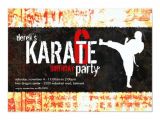 Karate Party Invitation Template Karate Party Invitation Zazzle