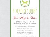 Kentucky Derby Baby Shower Invitations Kentucky Derby Baby Shower Invitation Digital File