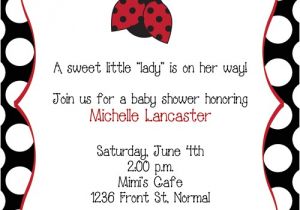 Lady Bug Baby Shower Invitations Ladybug Baby Shower Invitations
