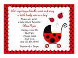 Ladybug Baby Shower Invites Ladybug Baby Shower Invitations 5" X 7" Invitation Card