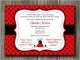 Ladybug Baby Shower Invites Printable Ladybug Baby Shower Invitation