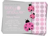 Ladybug themed Baby Shower Invitations Ladybug Baby Shower Invitation Girl Baby Shower