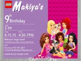 Lego Friends Party Invitations Lego Friends Birthday Invitation by Desidesigns7 On Etsy