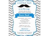 Lil Man Baby Shower Invitations Little Man Mustache Baby Shower Invitation