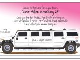 Limo Birthday Party Invitations Hummer Limo Party Invitation Limo Invitation Surprise