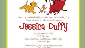 Lion King Baby Shower Invitation Templates Lion King Baby Shower Invitations Template