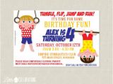 Little Gym Party Invitations Printable Gymnastics Birthday Party by Littlecelebrations