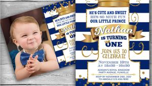 Little Prince First Birthday Party Invitations Prince Invitation Little Prince First Birthday Number E