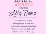 Long Distance Baby Shower Invitation Wording Items Similar to A Long Distance Baby Shower Invitation