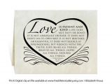 Love is Patient Love is Kind Wedding Invitations Wedding Card Program Invitation Love is Patient and