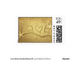 Love Stamps for Wedding Invitations Love Heart Starfish Beach Wedding Invitation Stamp Zazzle