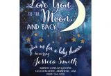 Love You to the Moon and Back Baby Shower Invitations Love You to the Moon & Back Baby Shower Invitation