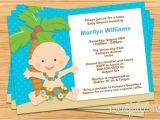 Luau themed Baby Shower Invitations Luau Baby Shower Invitation by eventfulcards