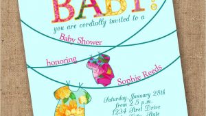 Luau themed Baby Shower Invitations Tropical Esie Luau Baby Shower Invite by Lovesweetpeacards