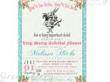 Mad Hatter Bridal Shower Invitation Wording Items Similar to Bridal Shower Invitation Mad Hatter Tea