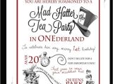 Mad Hatter Tea Party Birthday Invitations Cute Idea for A 1st Birthday A Tea Party In Onederland