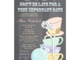 Mad Hatter Tea Party Bridal Shower Invitations Mad Hatter Bridal Shower Invitations