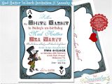 Mad Hatter Tea Party Invitation Template Free Mad Hatter Template Invitation