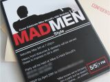 Mad Men Party Invitations Vivian Elle Invitations Mike 39 S Mad Men Invitations