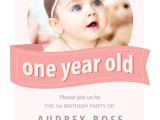 Make 1st Birthday Invitations Pink Ribbon Free Birthday Invitation Template