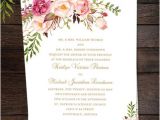 Make Your Own Wedding Invitation Template Free Printable Wedding Invitation Romantic Blossoms Make Your