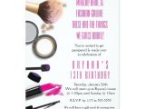 Makeup Party Invitations Free Makeup Beauty Glamour Birthday Party Invitation Zazzle Com
