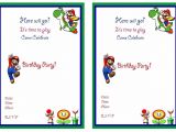 Mario Birthday Invitations Free Super Mario Birthday Invitations Super Mario Birthday