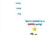 Mario Birthday Invitations Free Super Mario Bros Free Printable Birthday Party Invitation