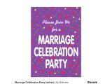Marriage Celebration Party Invitations Marriage Celebration Party Invitation