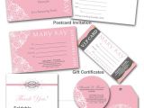 Mary Kay Mother Daughter Party Invitations Mary Kay Thank You Cards Printable