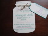Mason Jar Invitations for Bridal Shower Mason Jar Bridal Shower Invitations with Registry by