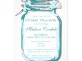 Mason Jar Invitations for Bridal Shower Teal Mason Jar Country Bridal Shower Invitations 4 5" X 6
