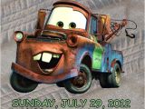 Mater Birthday Invitations Personalized Cars tow Mater Birthday Invitation by