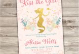 Mermaid Bridal Shower Invitations Rose Gold Bridal Shower Mermaid Invitations Shabby Chic Little